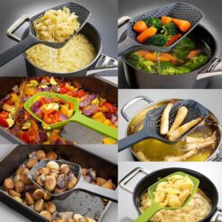 Alternative view of 1 Pcs Cooking Drain Colanders Shovel Strainer - Multicolor