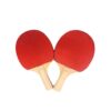 1 Pair Table Tennis Racket Ping Pong Paddle - Comes with 3 Balls - Black & Red-Wooden-Alhamra-8003-ALHAMRA