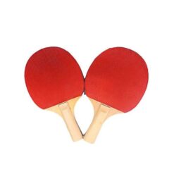 1 Pair Table Tennis Racket Ping Pong Paddle - Comes with 3 Balls - Black & Red-Wooden-Alhamra-8003-ALHAMRA