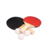 1 Pair Table Tennis Racket Ping Pong Paddle - Comes with 3 Balls - Black & Red-Wooden-Alhamra-8003-ALHAMRA