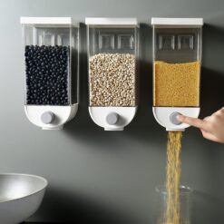 Alternative view of 1 Piece Wall Mounted Food Storage Container Dispenser - 1.0 liter