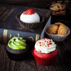 100 Pcs Paper Cupcake Liner - White