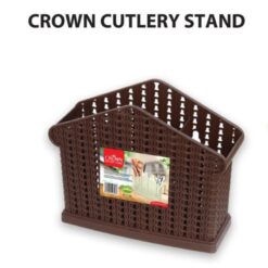 Alternative view of 3 Compartment Stationary Cutlery Holder - Brown