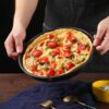 3-Piece Set Non-stick Pizza Pan, Round Premium Bakeware, Black - 7218 Alhamra ALHAMRA