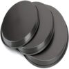 3-Piece Set Non-stick Pizza Pan, Round Premium Bakeware, Black - 7218 Alhamra ALHAMRA