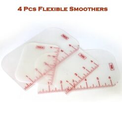 4 Pcs Flexible Smoother with Level Indication