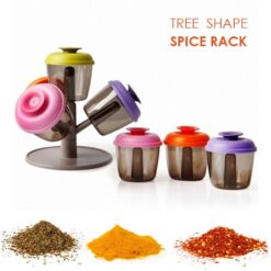 Alternative view of 4Pcs Tree Spice Container Maslasa Box