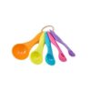 5PCs Cooking Baking Measuring Spoons With Teaspoons, Tablespoons-Multi color Alhamra ALHAMRA