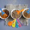 5PCs Cooking Baking Measuring Spoons With Teaspoons, Tablespoons-Multi color Alhamra ALHAMRA