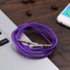 Auxiliary Audio Aux Cable Nylon Braided Unbreakable Cord for Car/Home - 3 Feet - Purple - 3914 Alhamra ALHAMRA