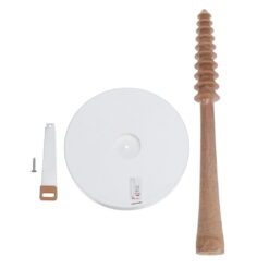 Alternative view of Bamboo Paper Towel Holder Dispenser Organizing Stand