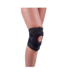 Cart Knee Support-Black-Fabric-Alhamra-8018-BB-ALHAMRA