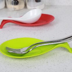 Colorful Silicon Large Kitchen spoon Holder - Multicolor