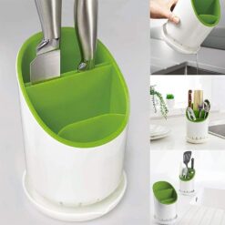 Cutlery Drainer & Oragnizer Spoon Holder - Green