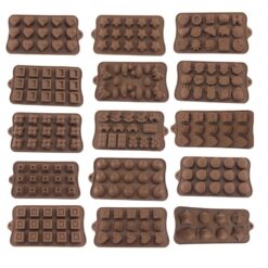 Pack of 2 Silicone Chocolate Moulds - Mixed Shapes