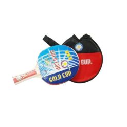 Gold Cup Table Tennis Racket - Black & Red-Iron-Alhamra-8001-ALHAMRA