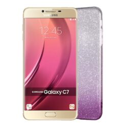 Gradient Dreamy Stars Shine Jelly Fancy Back Cover for Samsung Galaxy C7 Alhamra ALHAMRA