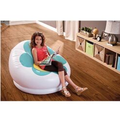 Inflatable Blossom Chair - Green-Plastic-Alhamra-074-C-ALHAMRA