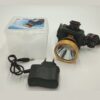 LED Multi-functional Rechargeable Lithium Headlight ZJ-1598-6 80W in 3 Light Modes Brightness + Flash Lasting Power Lithium Core-9912 Alhamra ALHAMRA
