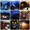 LED Multi-functional Rechargeable Lithium Headlight ZJ-1598-6 80W in 3 Light Modes Brightness + Flash Lasting Power Lithium Core-9912 Alhamra ALHAMRA