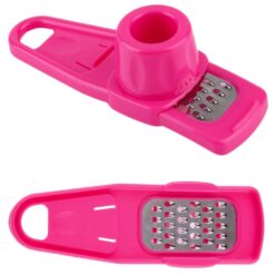 Manual Hand Garlic Chopper & Grinder - Pink-Plastic-Alhamra-7003-ALHAMRA
