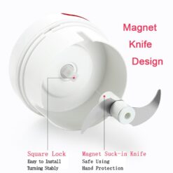 Alternative view of Mini Food Garlic Vegetable Grinder Chopper Mincer Crusher