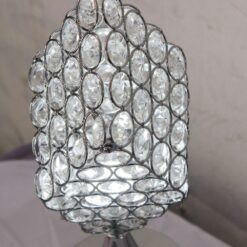 Modern Crystal Table Lamp Desk Light Next Night Lamp Holder Home Decoration Adjustable Bedroom Interior Lighting Silver 2459-S AL Hamra ALHAMRA