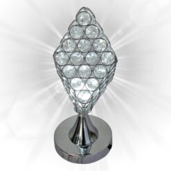 Modern Crystal Table Lamp Desk Light Next Night Lamp Holder Home Decoration Adjustable Bedroom Interior Lighting Silver 2459-S AL Hamra ALHAMRA