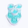 Multi-Purpose Rotary 3 Bottles of Cruet Sets Salt Pepper Shakers Kitchen for Seasoning Pot Multi-color 7188 Alhamra ALHAMRA