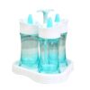 Multi-Purpose Rotary 3 Bottles of Cruet Sets Salt Pepper Shakers Kitchen for Seasoning Pot Multi-color 7188 Alhamra ALHAMRA