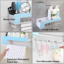 Alternative view of Multipurpose Bathroom and Kitchen Organizer Rack