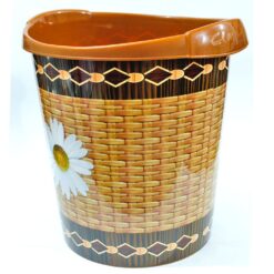 Multipurpose Large Room Basket - Bamboo Texture Bin & Basket-Plastic-Alhamra-108-L-ALHAMRA