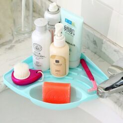 Multipurpose Triangular Bathroom Items Holder Rack - Multicolor