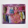 New Fashion Style Barbie Dolls with 12+ Beautiful Dress Set Gift Pack Alhamra ALHAMRA