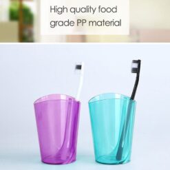 Pack of 2 Creative New Travel Toothbrush Holder Creative Household Department Toothpaste Toothbrush Cup Rack Base - 2468 AL-Hamra ALHAMRA