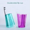 Pack of 2 Creative New Travel Toothbrush Holder Creative Household Department Toothpaste Toothbrush Cup Rack Base - 2468 AL-Hamra ALHAMRA