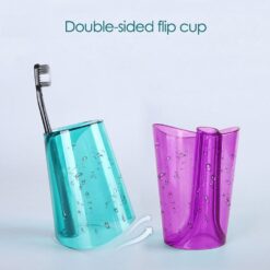 Pack of 2 Creative New Travel Toothbrush Holder Creative Household Department Toothpaste Toothbrush Cup Rack Base - 2468 AL-Hamra ALHAMRA