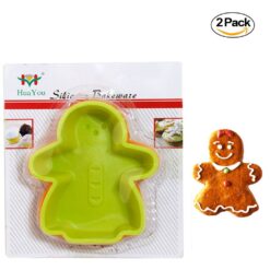 Pack of 2 - Silicone Bake Cookie Man