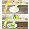 Pack of 4 Manual Hand Garlic Chopper & Grinder - Multi Color-Plastic-Alhamra-7003-C-ALHAMRA
