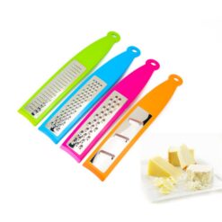 Pack of 4 Manual Hand Garlic Chopper & Grinder - Multi Color-Plastic-Alhamra-7003-C-ALHAMRA