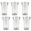 Pack of 6 Stylish ZamZam Glass for Hajj Aab e ZamZam / Kehva Glass Set / Kaveh Glassware / Sheesha Glass Set - Transparent ALHAMRA ALHAMRA