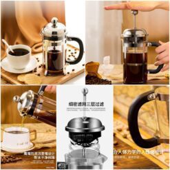 Pack of 7 - 6 cups & 1 Plunger - 0.8 liter