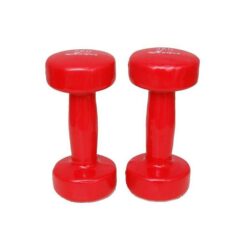 Pair of Vinyl Neoprene Coated Dumbbells - Red-Mixed-Alhamra-ALHAMRA
