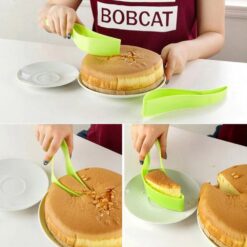 Alternative view of Plastic Cake Slicer Cutter Lifter - Green