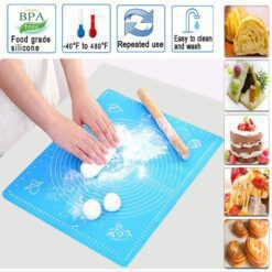 Silicon Baking & Pastry Mat for Dough & Roti Rolling 15 x 19 inches - Multicolor - 2477 Alhamra ALHAMRA
