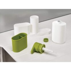 Alternative view of Soap Dispenser with Sink Storage Organiser Sink Tidy Sey Plus with 3 Compartments