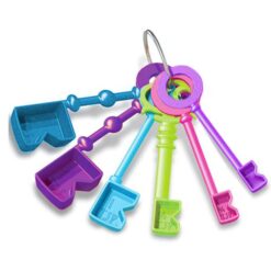 Special Measuring Spoons in Key Style Set-Mixed-Alhamra-7103-B-ALHAMRA