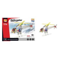 Totally Cool Toys Educational Helicopter DIY Kit (117 pcs)-Plastic-Alhamra-117-C-ALHAMRA