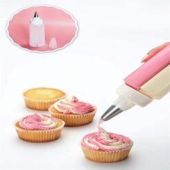 Alternative view of Two Colors Dual Action Cake Decorating Bottle with Nozzle