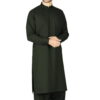Unstiched Wash & Wear Gents Shalwar Kameez Fabric - Olive Green Alhamra ALHAMRA